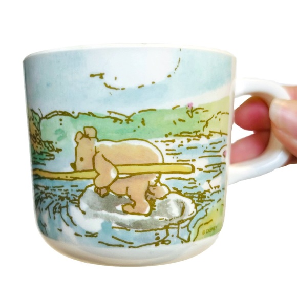 Vintage Disney Winnie the Pooh Trudeau Plastic Kids Cup Mug Piglet Kanga Owl Sun - Picture 2 of 8